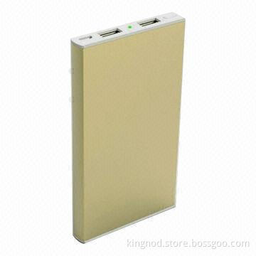 7,000mAh Power Bank, Dual USB Ports, Polymer Battery, 5V/1A Output